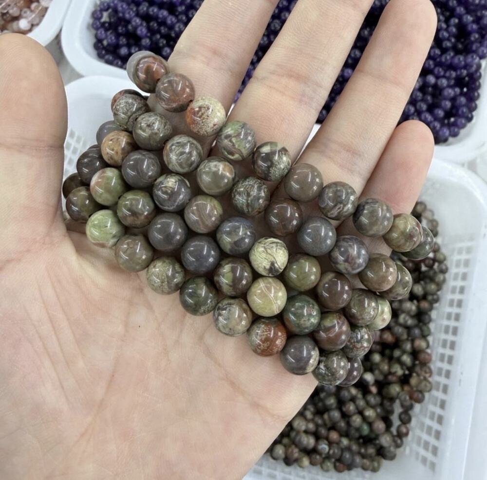 8MM Money Agate Bracelet